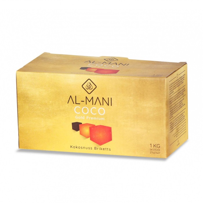 Καρβουνάκια AL-MANI COCO Gold Premium 27x27x27 1kg